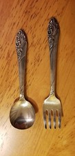 50 off ONEIDA Community Child's Silverplated Spoon and Fork Vintage Mid Century