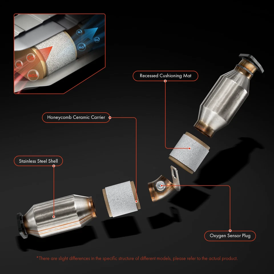 Novo conversor catalítico para Toyota Celica 2000 2001 2002 2003 2004 2005 L4 1.8L - Imagem 4 de 4