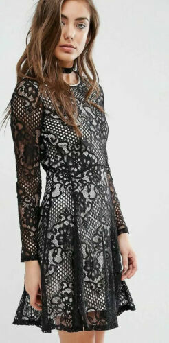 miss selfridge spot and floral print skater dress Miss Selfridge Petite New White Cream Pink Floral Skater Dress 4 6 8 10 12