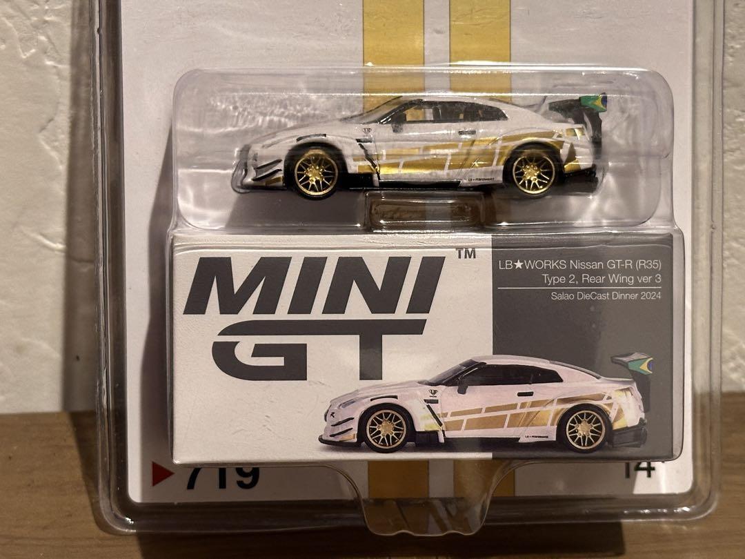 MINIGT salão diecast 5 GTRR35 Gold LBWK MINIGT salão diecast