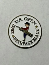 2002 U.S. Open Championship 1" Coin Style Golf Marker - Tiger Woods - A Beauty!