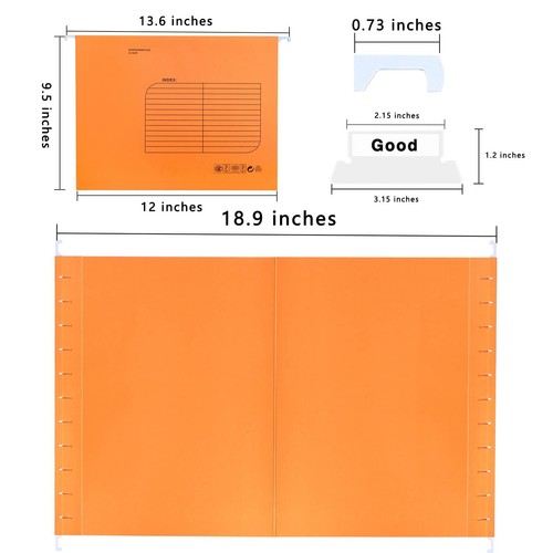 Hanging File Folder A4 Suspension Files Holder Hanging Organizer File Folders... - Picture 2 of 7