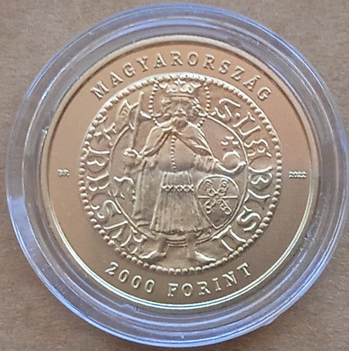 Hungary Copper-Nickel-Zinc 2000 #Forint# 2022 BU Gold #Forint# of John Hunyadi - Picture 2 of 4