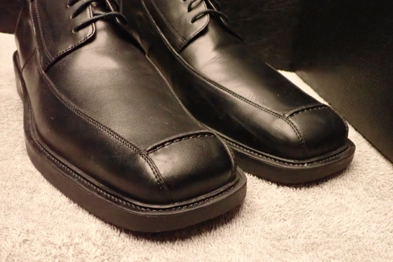 SAOLA Aston Grey Collection Punta Bicicletta Oxford Pelle Nera 1332 Uomo Taglia 10 M