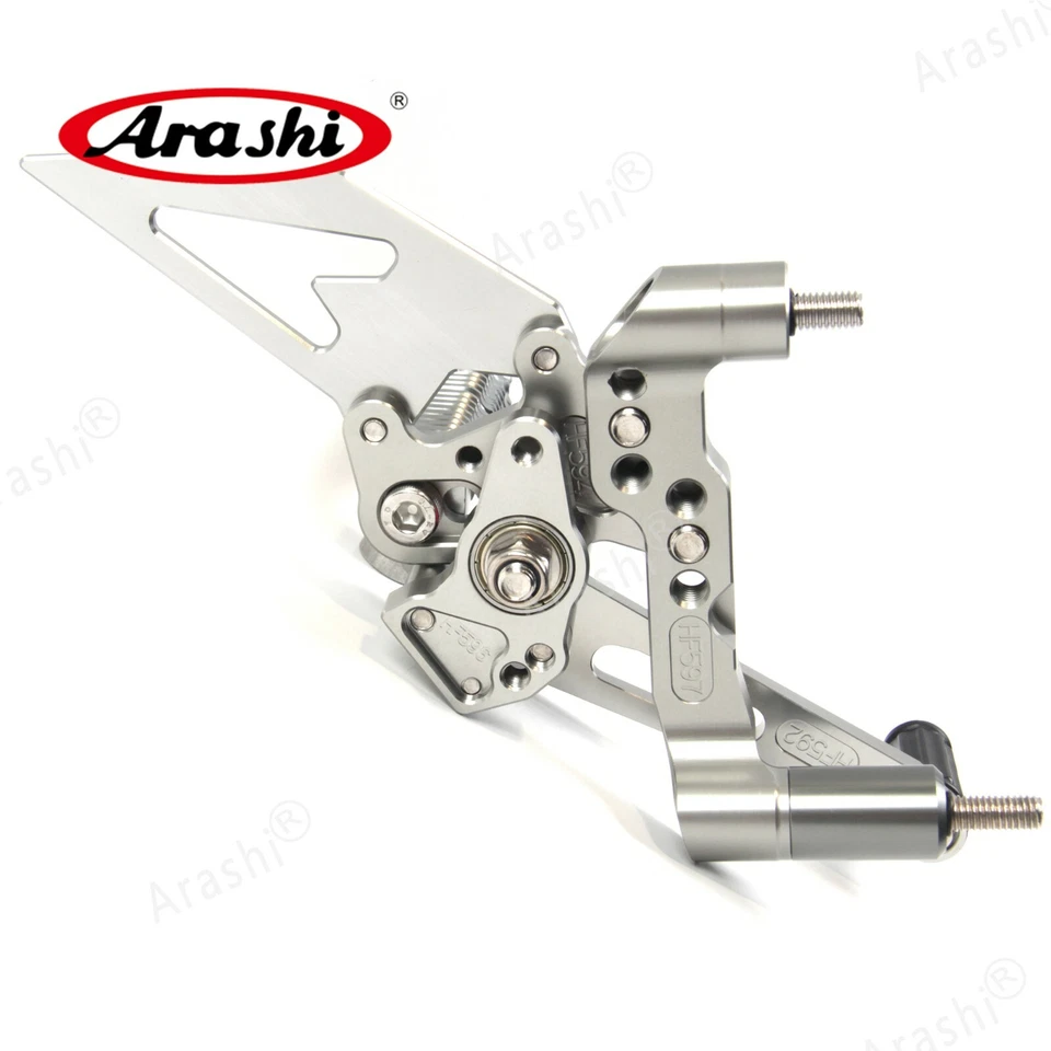 Reposapiés ajustables Arashi para Ducati 899 Panigale 2014 2015 reposapiés Foto 4 de 4