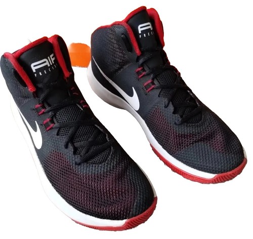 Size 8.5 - Nike Air Precision NBK Black University Red Mens Basketball Shoes - Picture 5 of 10