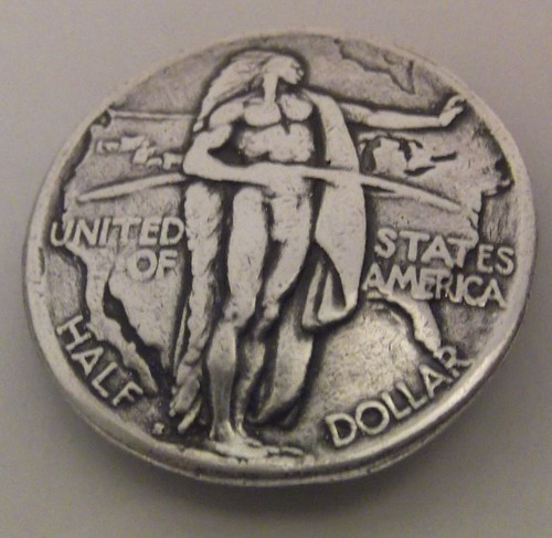 OREGON TRAIL MEMORIAL INDIAN CONCHO COIN REPRODUCTION * 1926 IN GOD WE TRUST - Picture 5 of 7