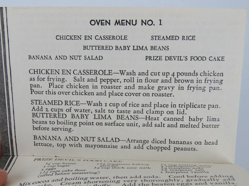 Folleto de recetas de cena antiguas vintage publicidad de gas y electricidad George Hill - Imagen 7 de 8