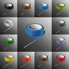 H05V-U 0,75mm² Einzelader eindrähtig PVC Aderleitung Kabel Schaltdraht 1m - 100m