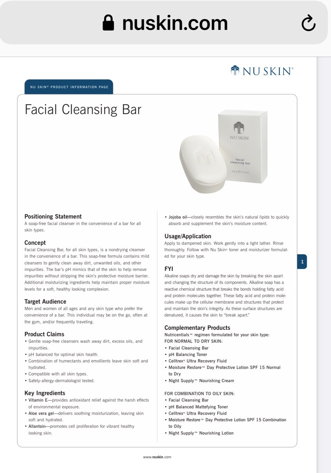 Nu Skin Cleanser Bars eBay