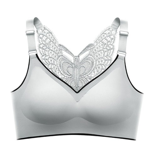Women's Lace Butterfly Bralette Vest Bras Seamless Wireless Padded Underwear - Picture 20 of 28
