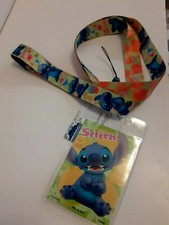 Lilo and Stitch Character Lanyard Keychain ID Badge Holder Disney New