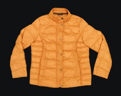 Barbour Fibre Down Quilted Puffer Jacket Lightweight Size 16 UK