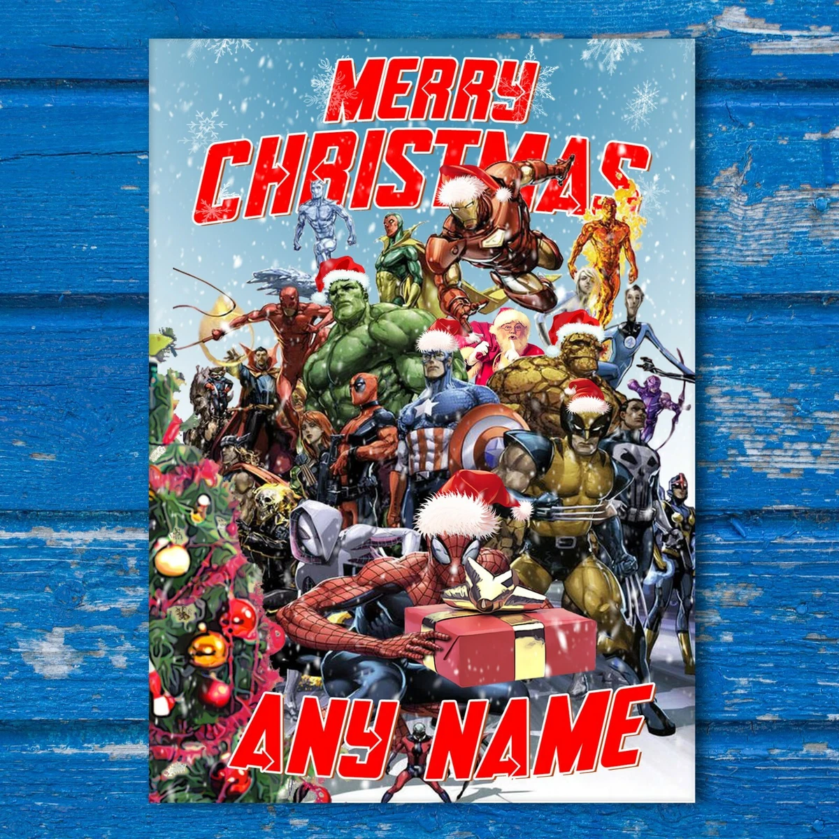 Superhero Christmas Wallpaper