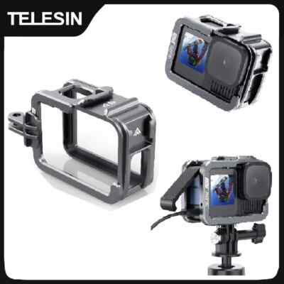 TELESIN Aluminium Alloy Protective Frame For Gopro Hero 13 12 11 10 9 Camera