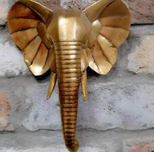 Gold Elephant Wall Hanging Ornament Resin Indoor Animal Home Decoration