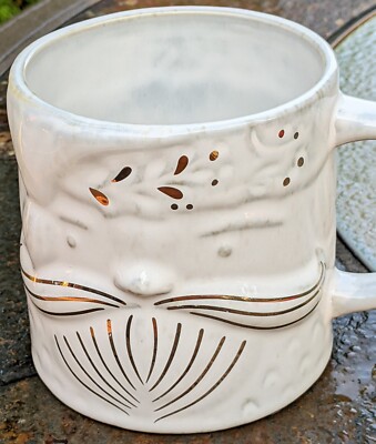 Anthropologie Yuletide Santa Claus Christmas mug Coffee Cup