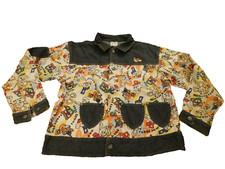 Vtg RARE JCDC Jean Charles de Castelbajac Kids Sport Jacket Teddy Bear Sun Dog