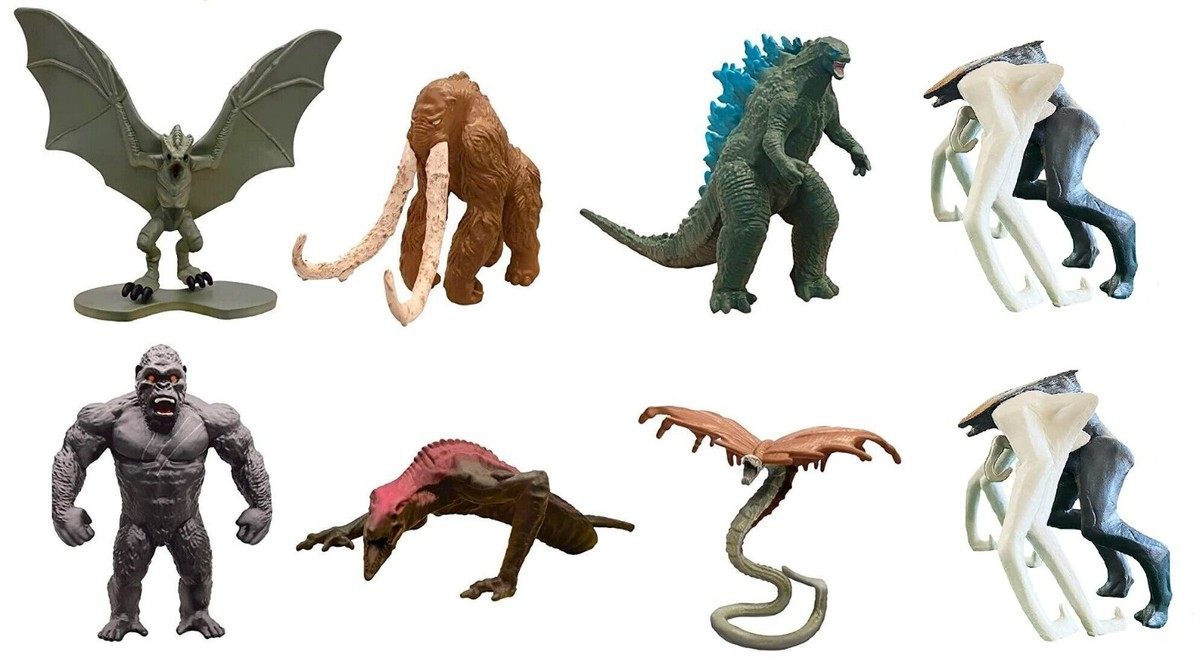 GODZILLA figure set MONSTERVERSE lot MONSTERS action vs king KONG