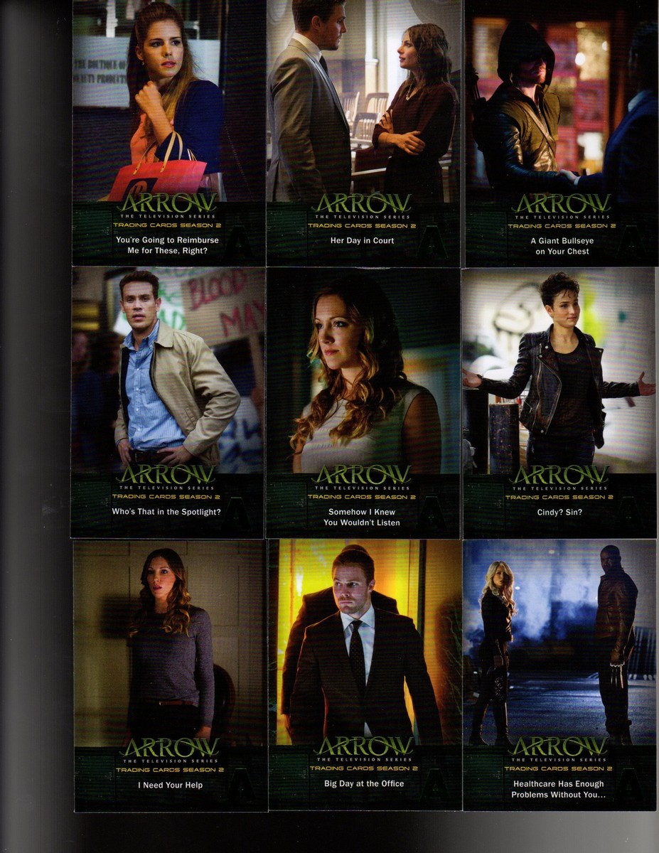 2015 Cryptozoic Arrow Season Green Foil Parallel Base 47 cards
