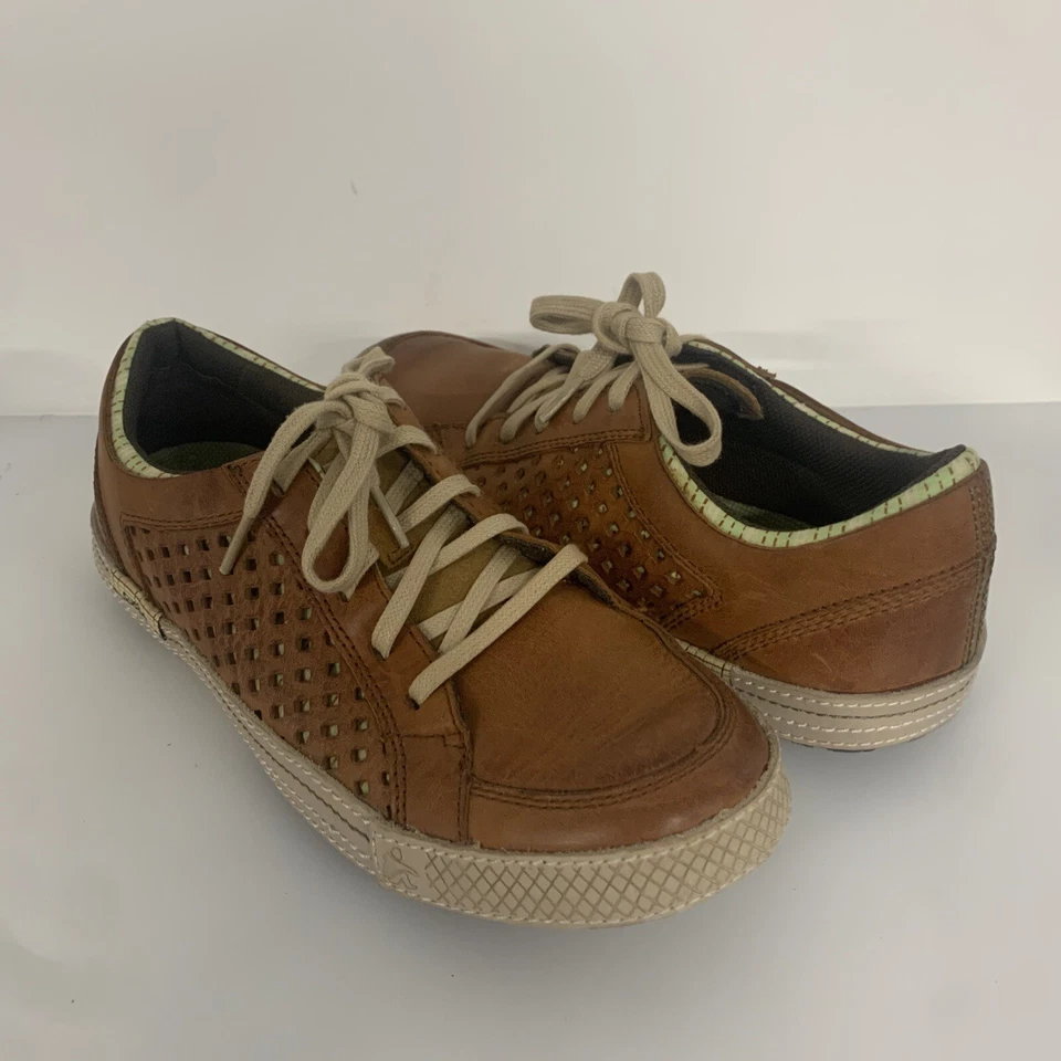 Zapatos con cordones Cushe Shumakers Mark para hombre 8 EE. UU. 41 UE cuero marrón tostado cómodos Foto 2 de 4