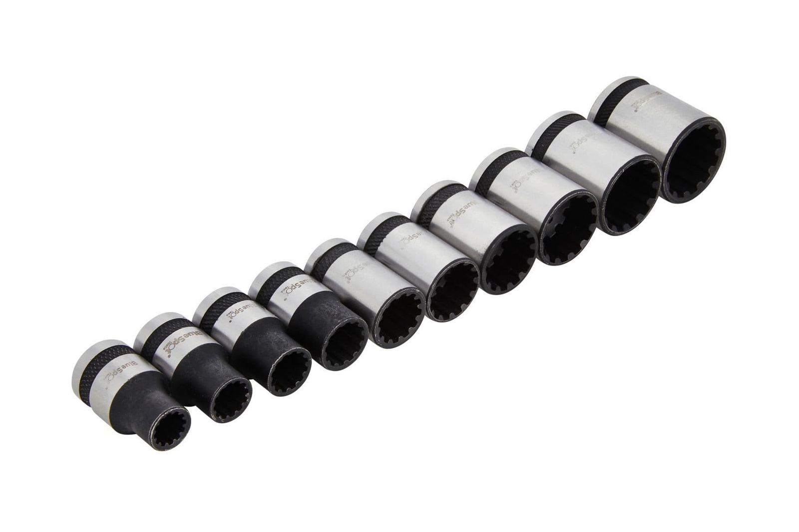 Blue Spot 01543 Spline Sockets 7-18mm 10 Piece 3/8D