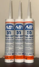 Lot of 3 ASI 55 Industrial & Construction Sealant/Adhesive 10.2 fl oz GRAY