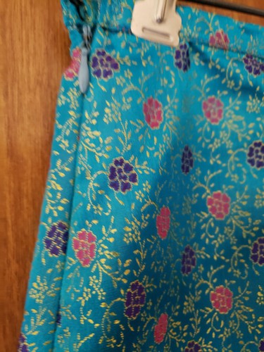 A-Line Skirt Size Small Blue 100% Rayon Magazine - Picture 3 of 5