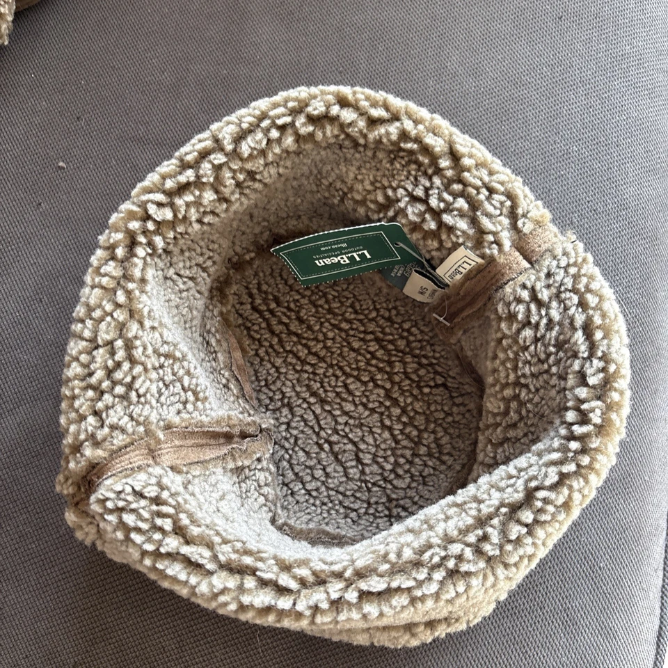 Sombrero de mujer LL Bean imitación piel de oveja hongo oscuro nuevo con etiquetas talla S/M Foto 2 de 4