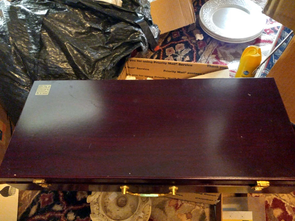 Yellow Mountain Imports Mahogany American Mah Jong Set 166 Tiles With Extras - Image 3 of 4