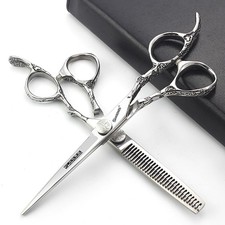 Professional Hair Cutting Shears,7/8 Inch Hair Scissors Straight Edge Razor S...