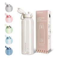 Trinkflasche 1L Sport Wasserflasche Tritan Bpa-Frei Auslaufsicher,