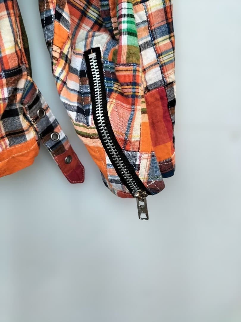 Schott Patchwork Leather Jacket S 38 Spring Summe… - image 3