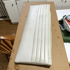 1965-1973 Mustang Fastback Rear Seat Upper Fold-down White Original Unrestored