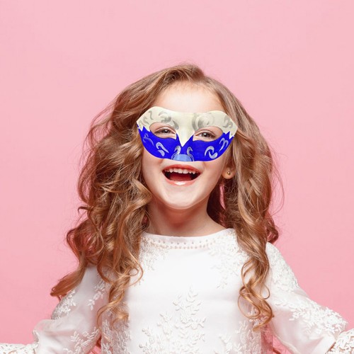 5 Pcs Blank Mask Diy Masks For Party Child Carnival Paper Paintable - Picture 8 of 12