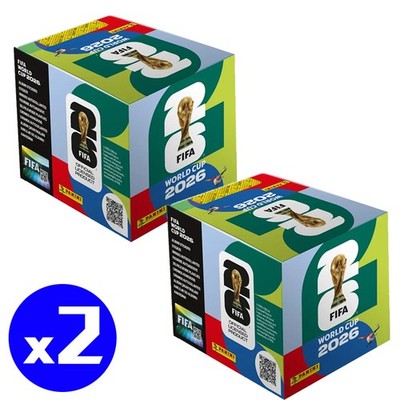 2x Instock Panini FIFA World Cup 2026 Official Sticker Box 50 *International ver