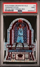 19-20 Panini Crown Royale  Air to the Throne Ja Morant, De'Aaron Fox #3 Red /49 