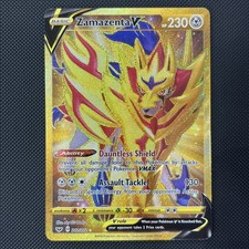 Pokémon TCG - Zamazenta V Secret Rare Gold 212/202 Sword & Shield NM