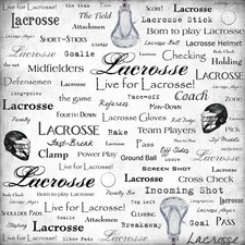 Lacrosse, scrapbook paper - Scrapbook Customs 14672