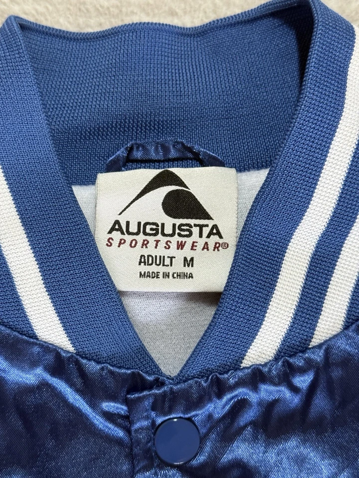 Augusta Sportswear Мужская средний атласный Bomber куртка Royal синий - Изображение 2 из 4