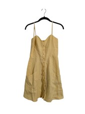 EUC Reformation Amery Mini Dress Yellow Size 0