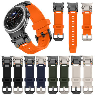 Silicone Rubber Band Sport Strap For Samsung Galaxy Watch 8 40/44mm Classic 46mm