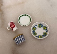 1:6 Scale Re-ment Japanese Miniature Set, Set 1, Kitchen Plat Mug Nordic Style