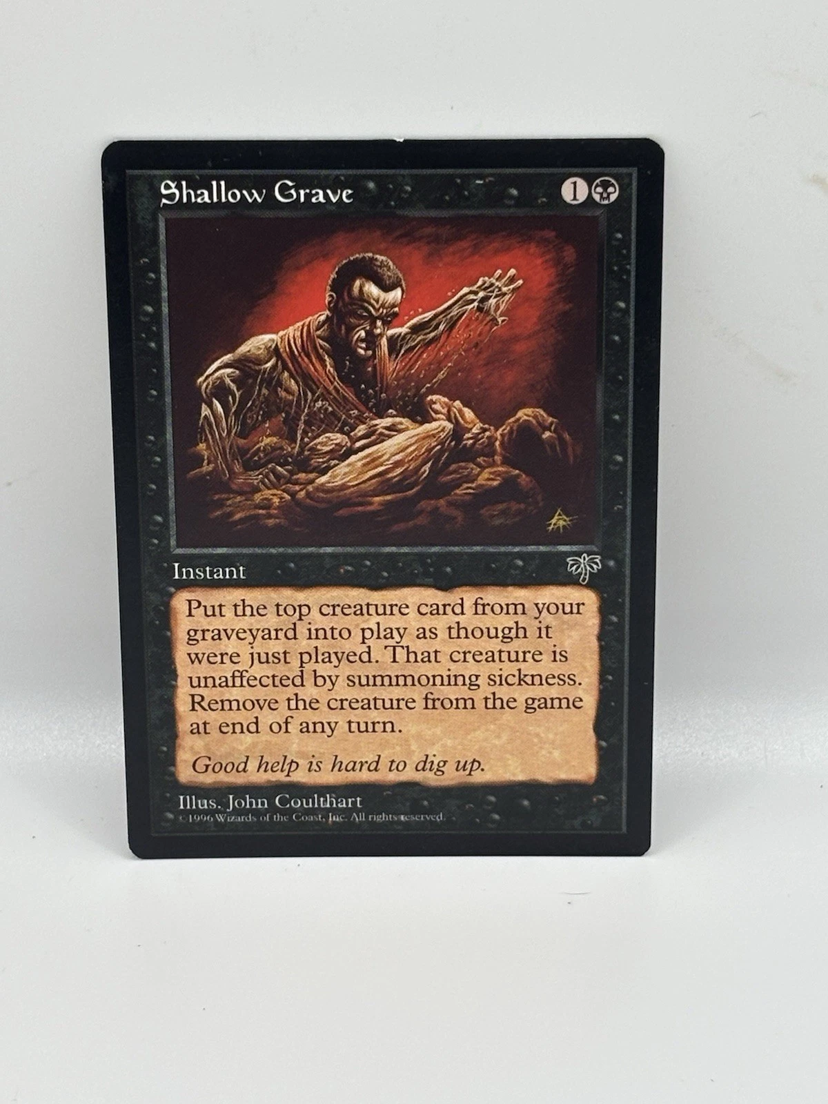 Shallow Grave, Magic the Gathering, Mirage, 1996, lightly played mtg