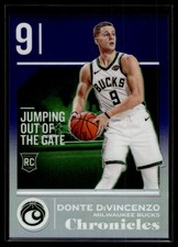 Donte DiVincenzo 2018-19 Panini Chronicles Prizm Rookie Card /49 #523. rookie card picture