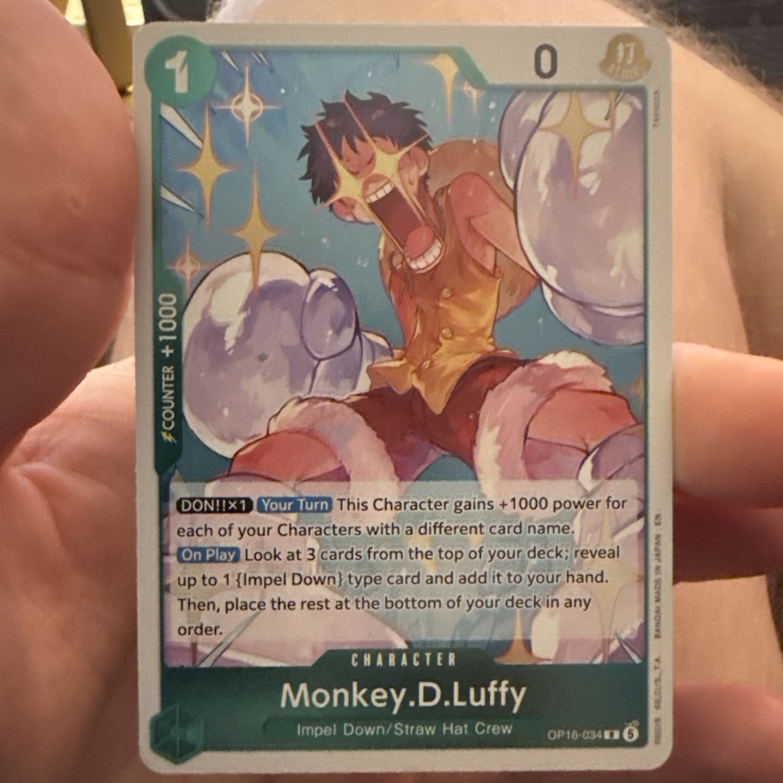 Monkey d luffy op16-034 