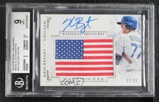 2014 Panini National Treasures Made in … 7/99 Kris Bryant BGS 9 MINT Auto 1b0