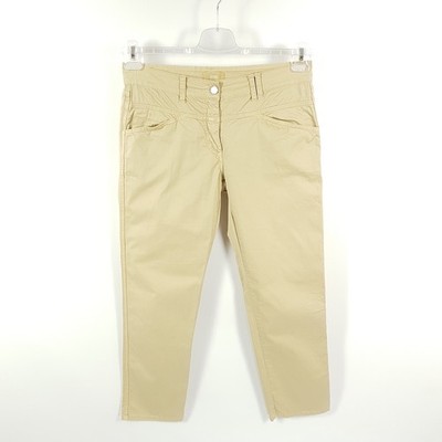 Closed Chino Pedal Position Damen Gr. DE 38 IT 44 W30 Beige Slim Tapered Hose