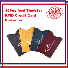 10x RFID Blocking Sleeves Credit Card Protector Holders Theft Protection Secure
