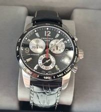 Certina DS Podium Quartz Chronograph Herrenuhr Herren Uhr Racing Leder Schwarz